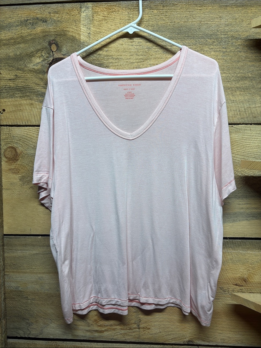 American Eagle Outfitters Relaxed V-Neck Tee